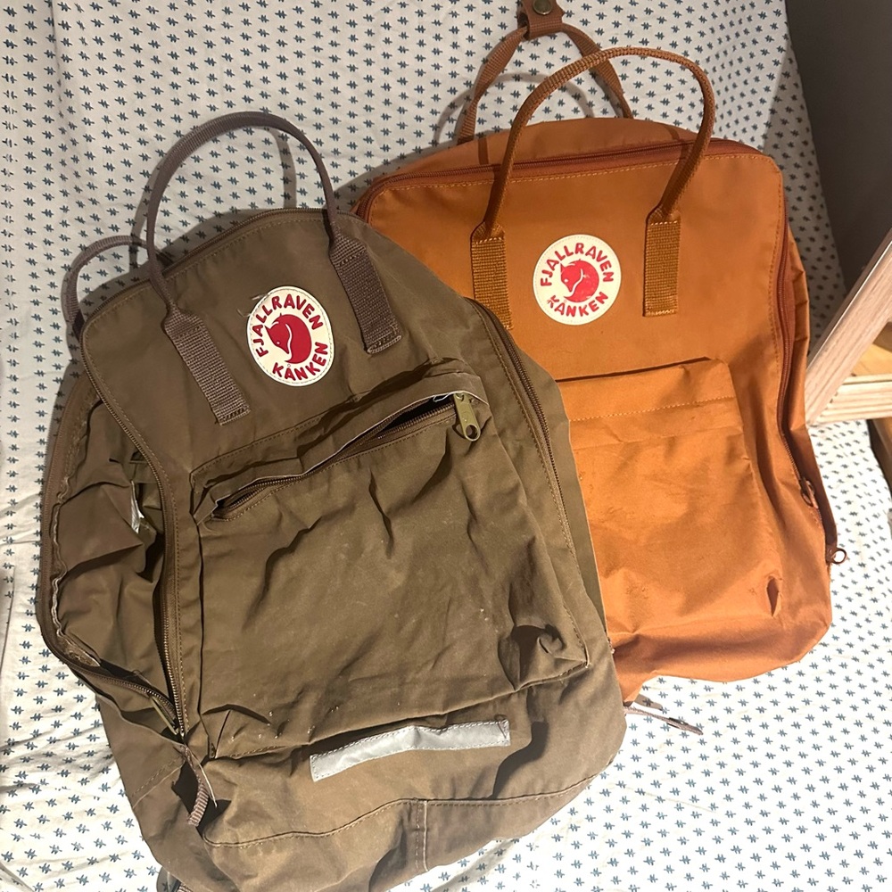 Two fjalraven bags